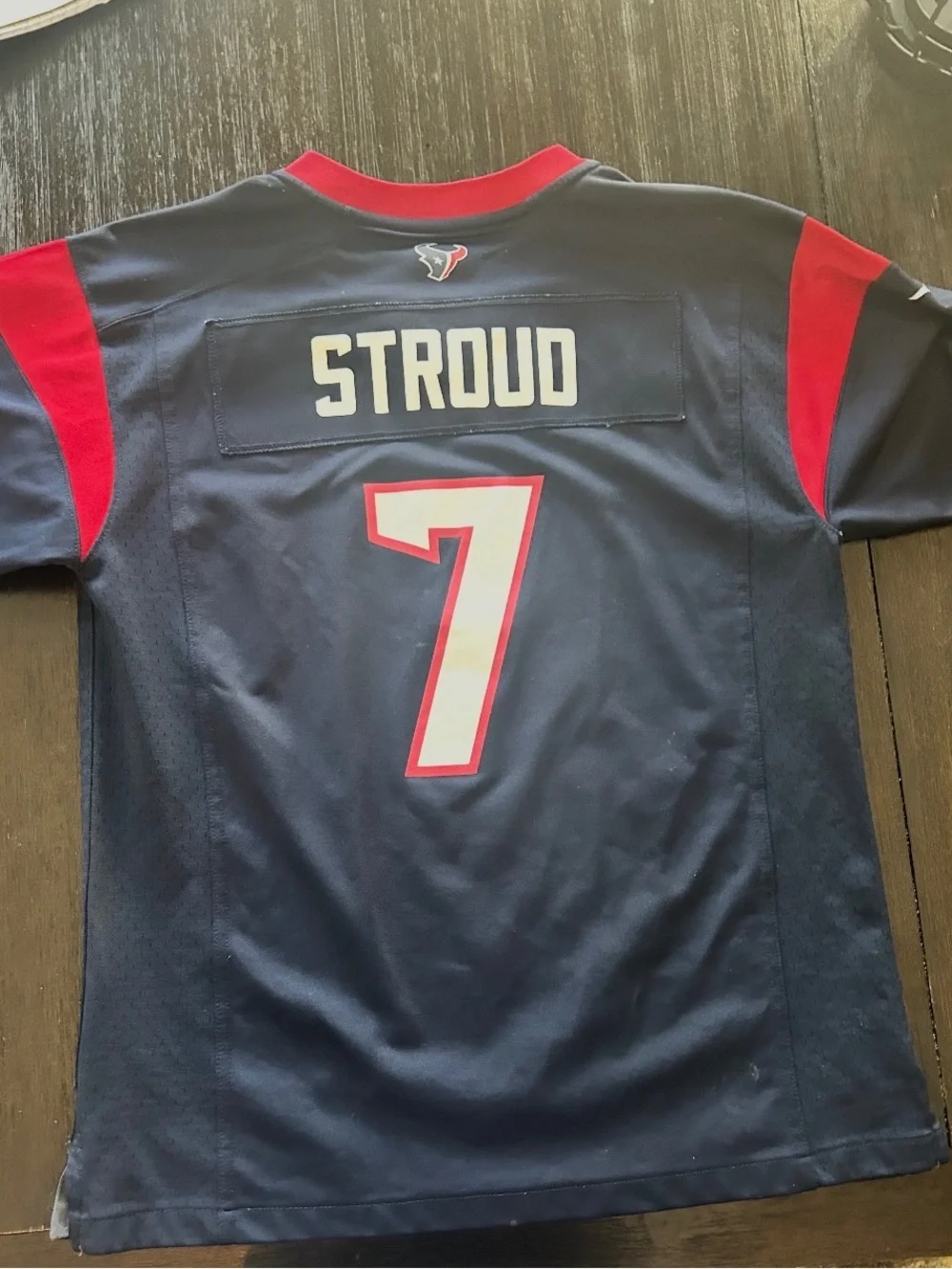 CJ Stroud Houston Texans #7 Kids Jersey - Navy and Red